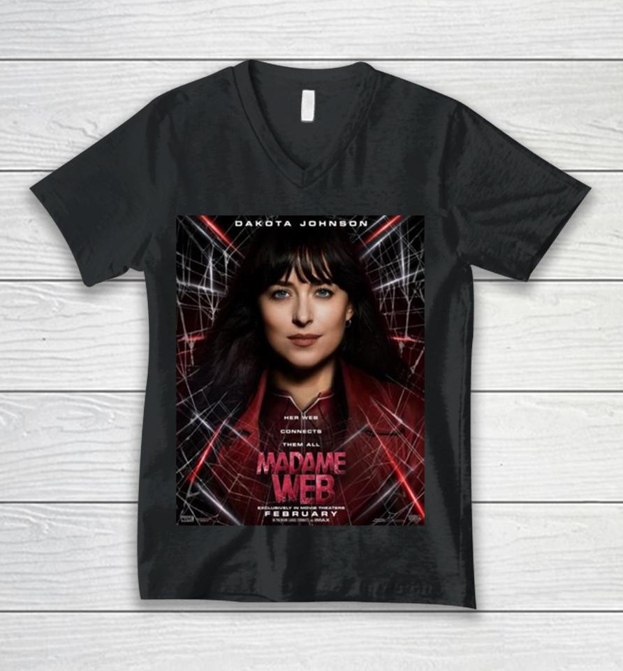 For Madame Web In Theaters On February 14 2024 Unisex V-Neck T-Shirt