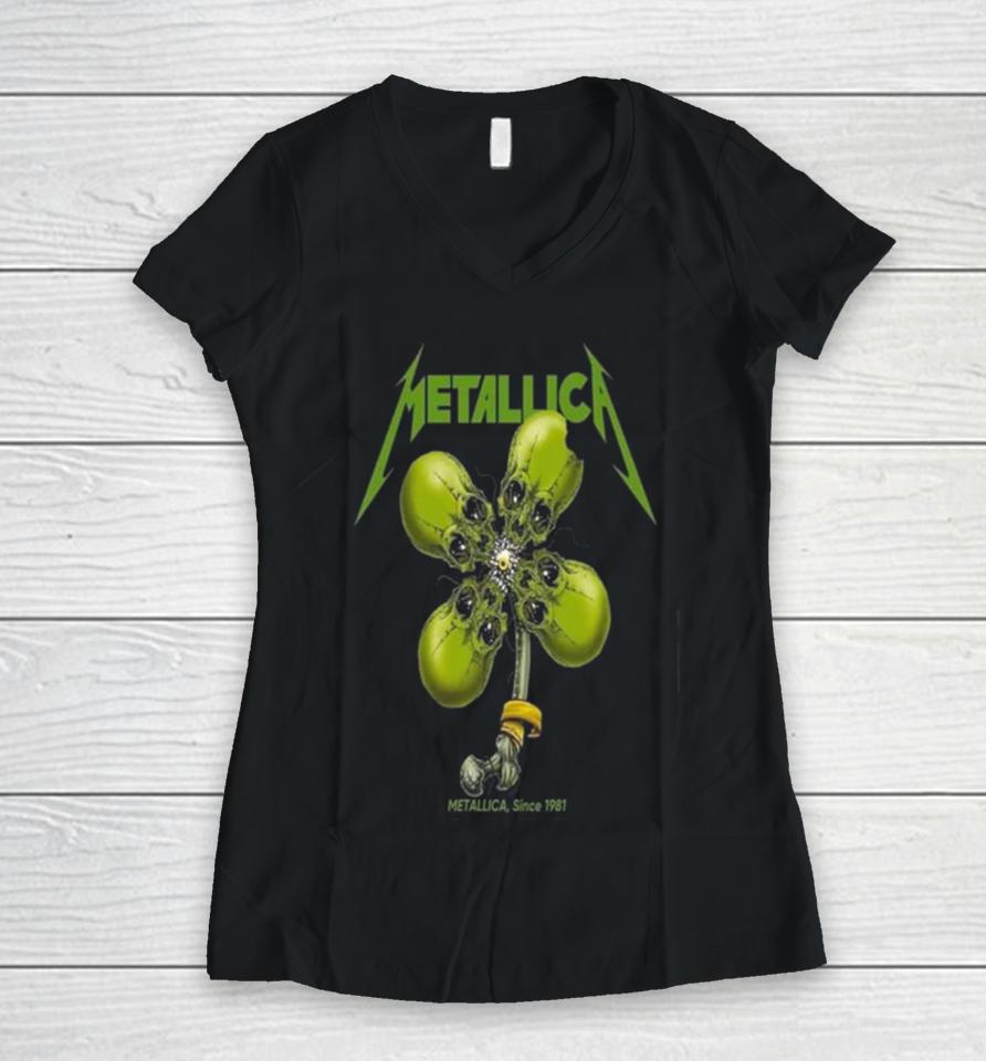 For Metallica Since 1981 Happy St Patrick’s Day Feliz Dia De San Patricio Since Women V-Neck T-Shirt