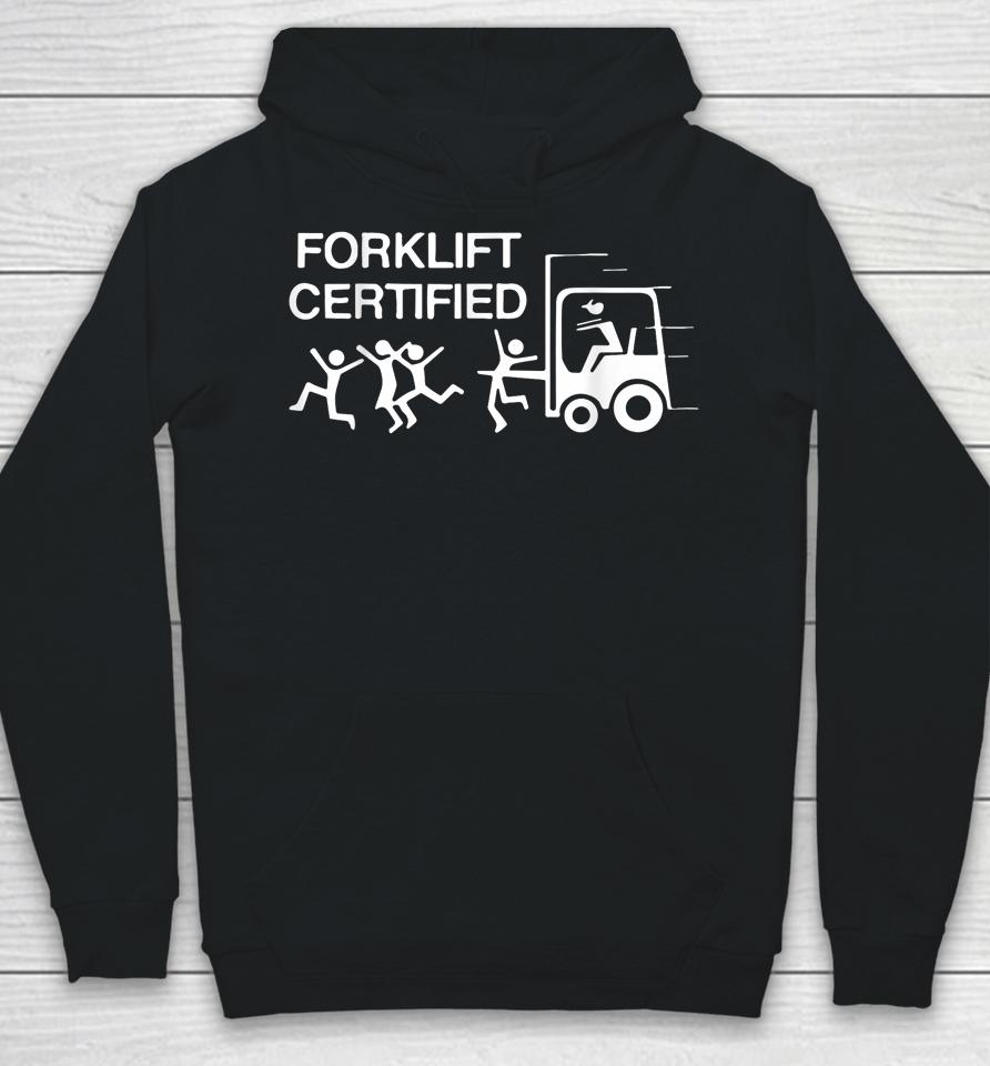 Forklift Operator Forklift Certified Retro Vintage Hoodie
