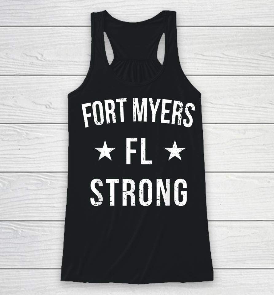Fort Myers Florida Strong Community Strength Prayer Support Racerback Tank