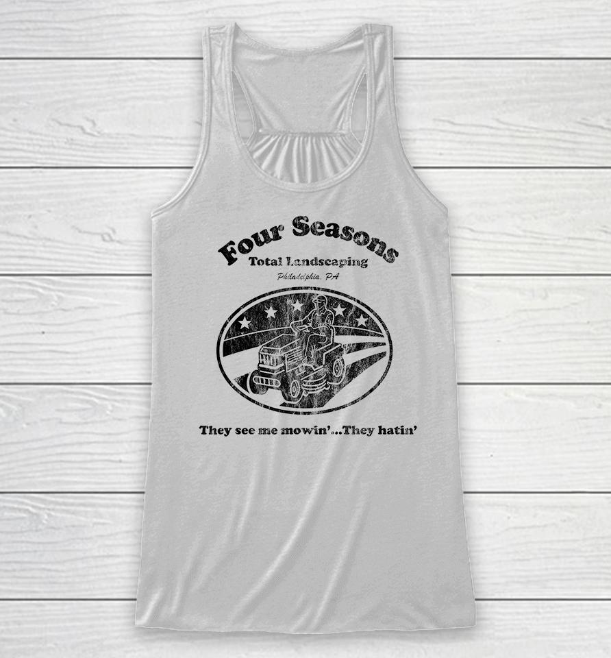 Four Seasons Landscaping T-Shirt, Four Seasons Total Landscaping Racerback Tank