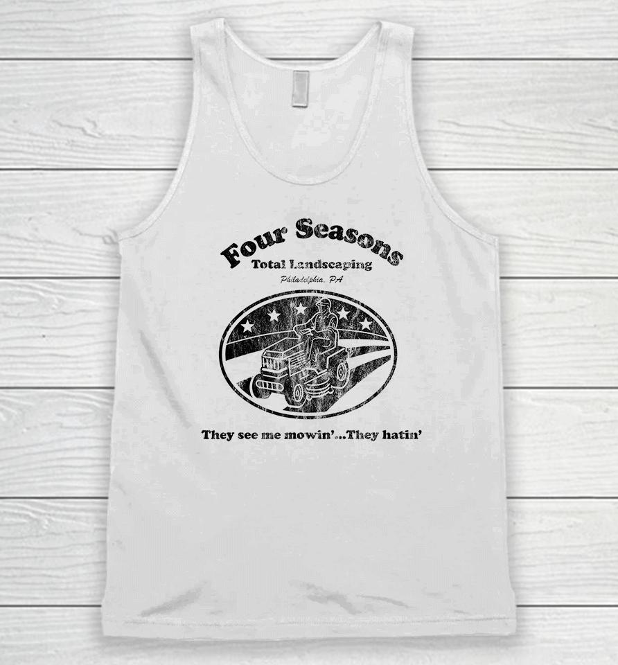 Four Seasons Landscaping T-Shirt, Four Seasons Total Landscaping Unisex Tank Top