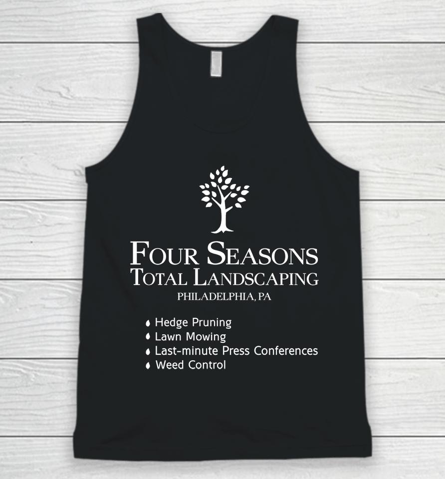 Four Seasons Total Landscaping Philadelphia Pa Captanne Pray Or Prey Unisex Tank Top