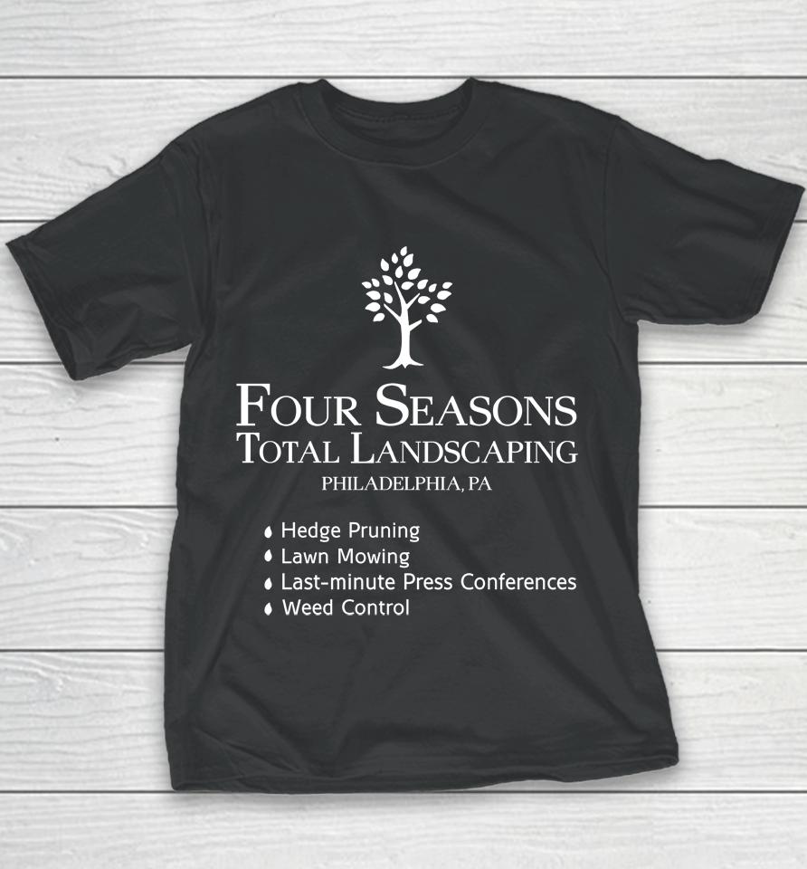 Four Seasons Total Landscaping Philadelphia Pa Captanne Pray Or Prey Youth T-Shirt