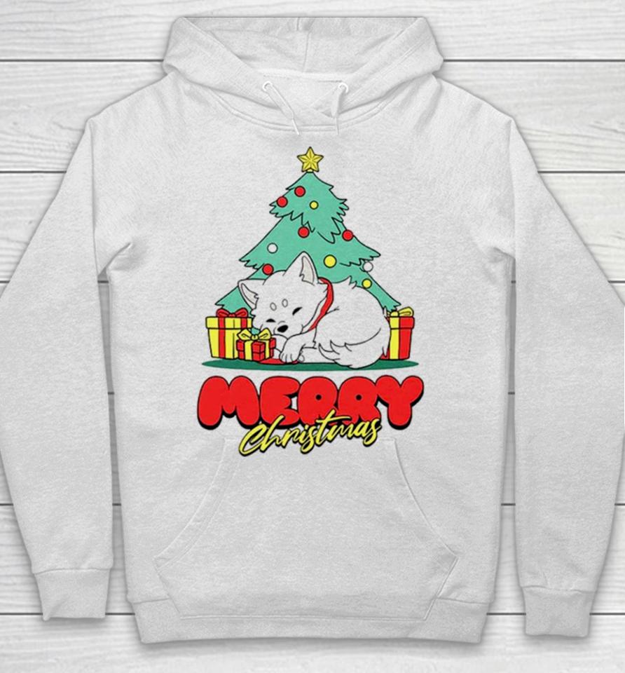 Fox And Tree Merry Christmas Hoodie