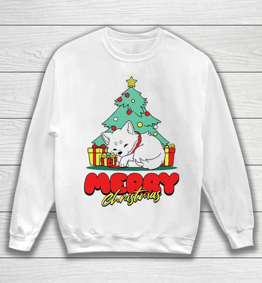 Fox And Tree Merry Christmas Sweatshirt
