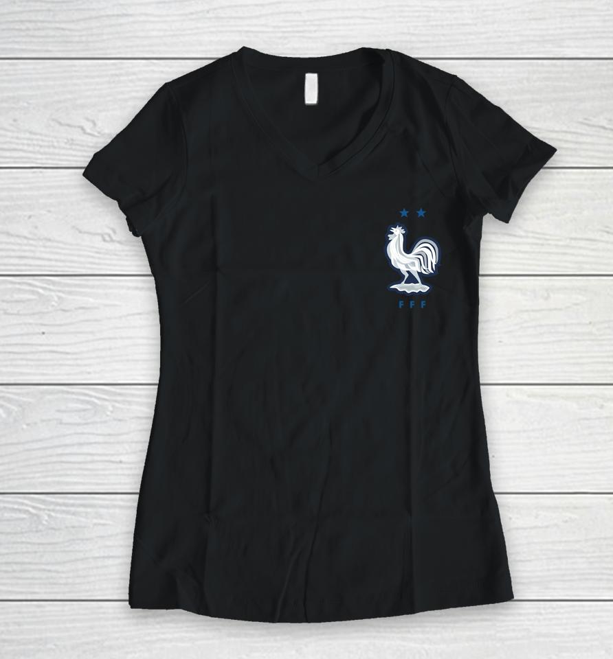 France Fifa World Cup 2022 Women V-Neck T-Shirt
