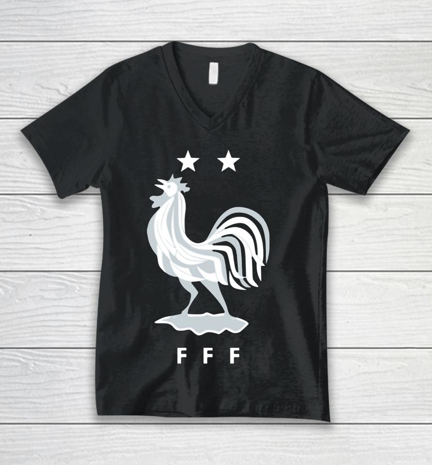 France National Team Logo Unisex V-Neck T-Shirt