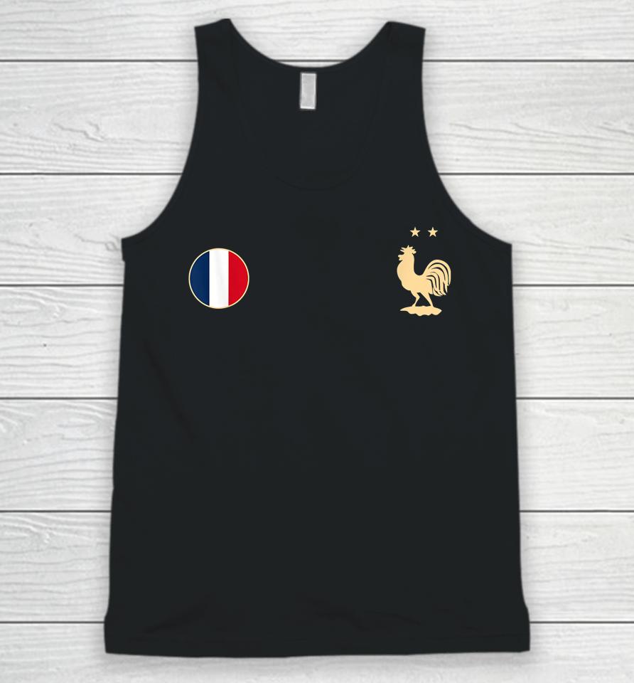 France Soccer Jersey Football 2022 Roosters &Amp; Flag Unisex Tank Top