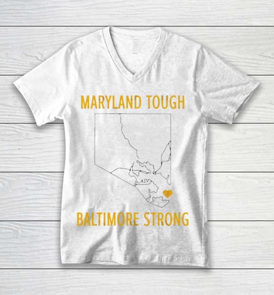 Francis Scott Key Maryland Tough Baltimore Strong Unisex V-Neck T-Shirt