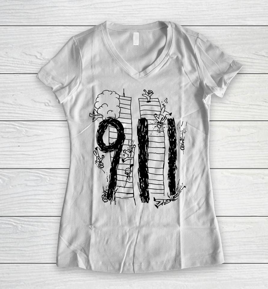 Frank Hassle 911 Women V-Neck T-Shirt