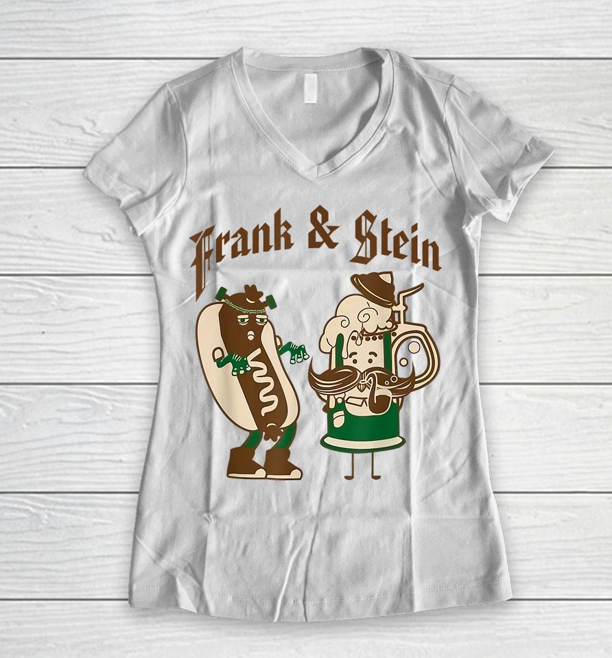 Frank &Amp; Stein Oktoberfest Beer Festival Women V-Neck T-Shirt
