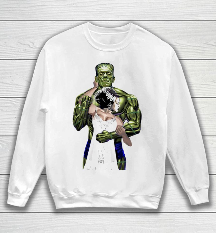 Frankenstein And Bride Love Husband And Wife Valentine Sweatshirt