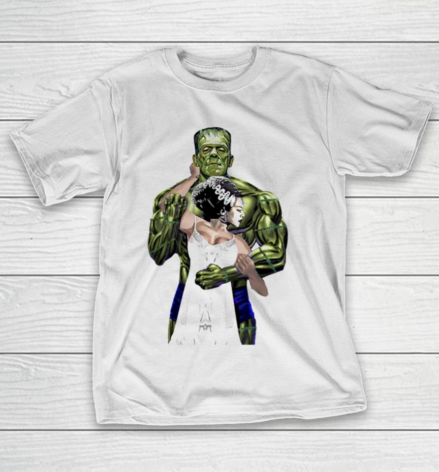 Frankenstein And Bride Love Husband And Wife Valentine T-Shirt