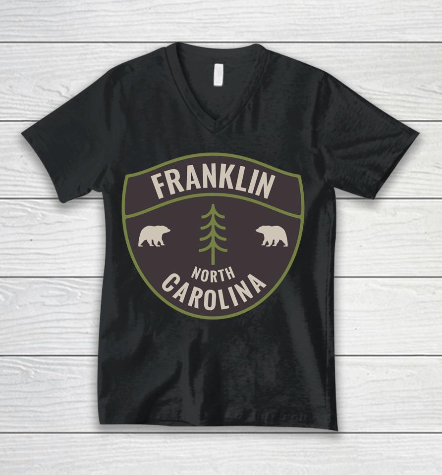 Franklin North Carolina Nc Bear Mountains Vacation Unisex V-Neck T-Shirt