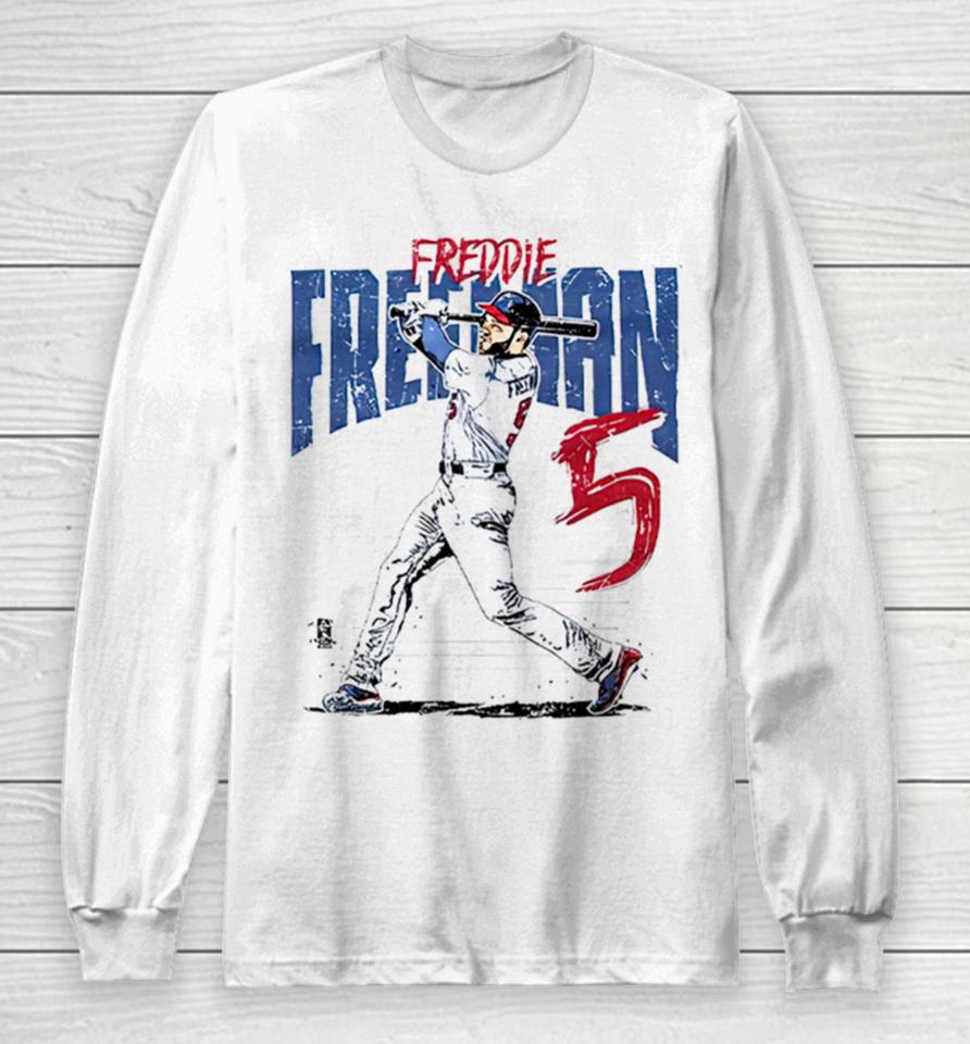 Freddie Freeman Atlanta Baseball Long Sleeve T-Shirt