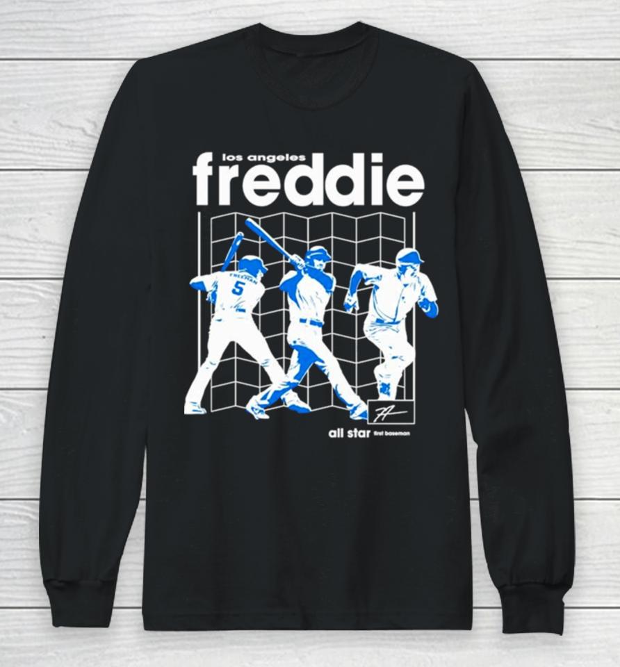 Freddie Freeman Schematics Los Angeles Dodgers All Star Long Sleeve T-Shirt