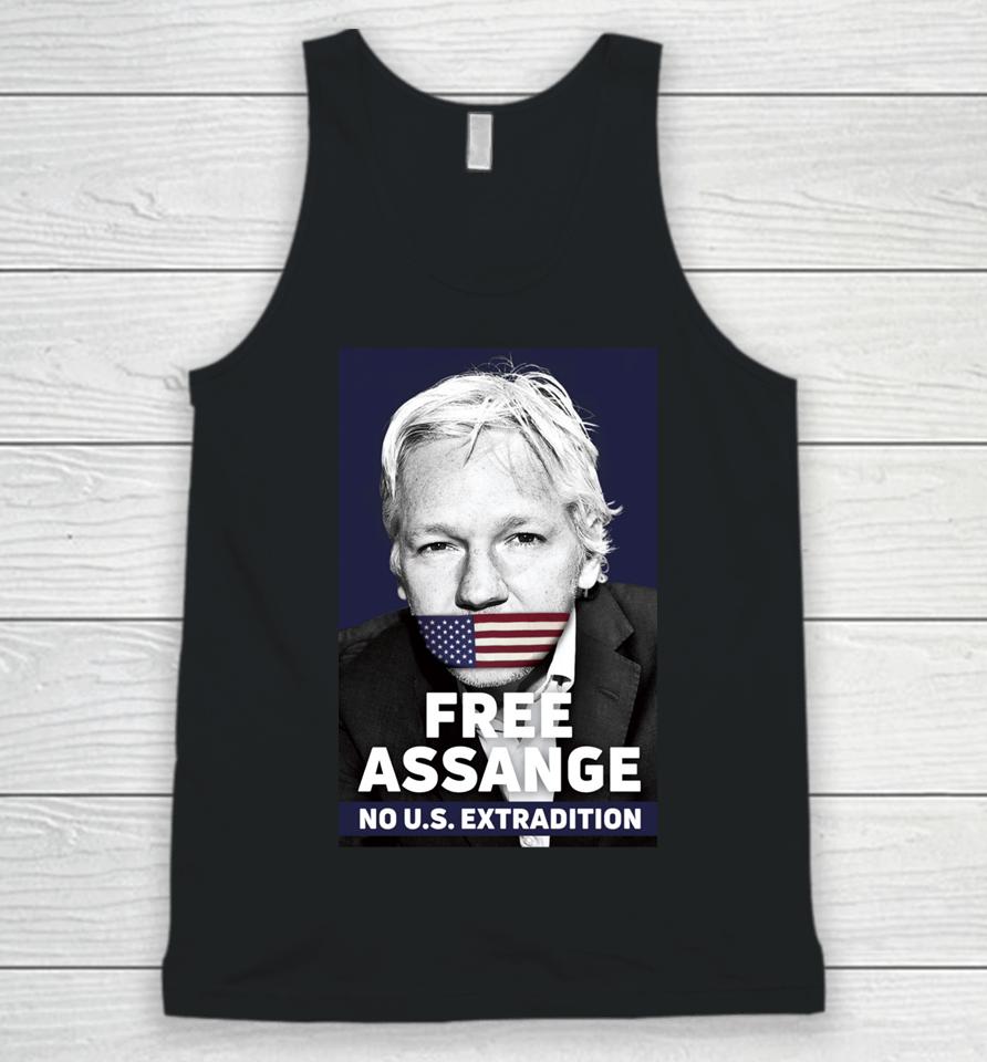 Free Assange No Us Extradition Unisex Tank Top