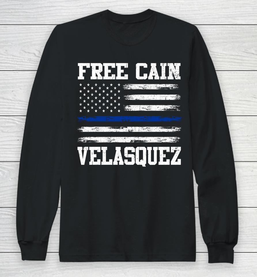 Free Cain Velasquez Flag Usa Vintage Long Sleeve T-Shirt