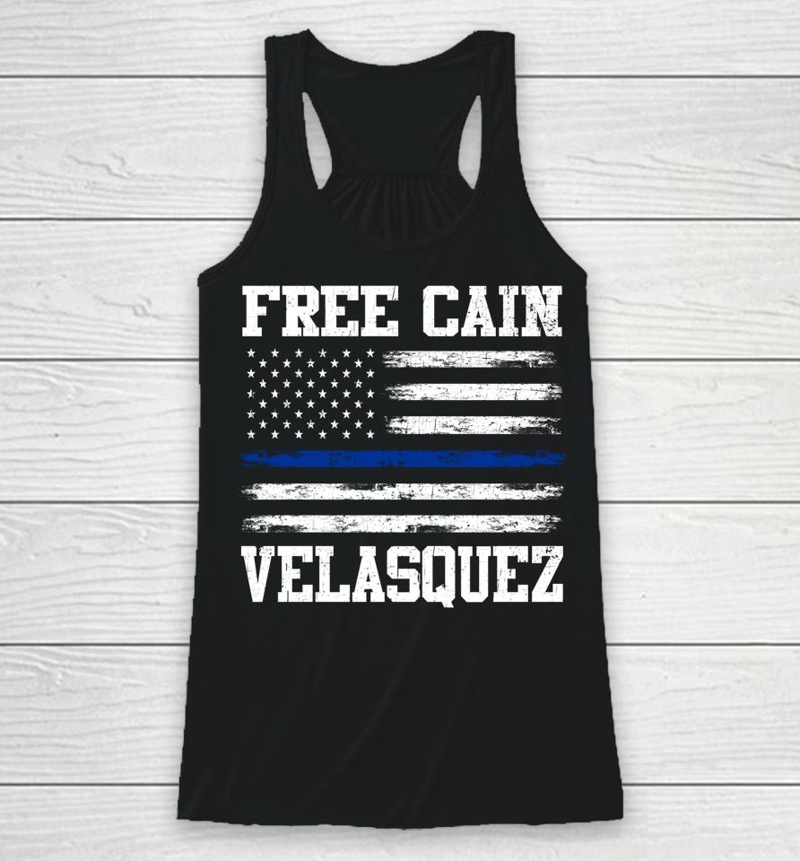 Free Cain Velasquez Flag Usa Vintage Racerback Tank