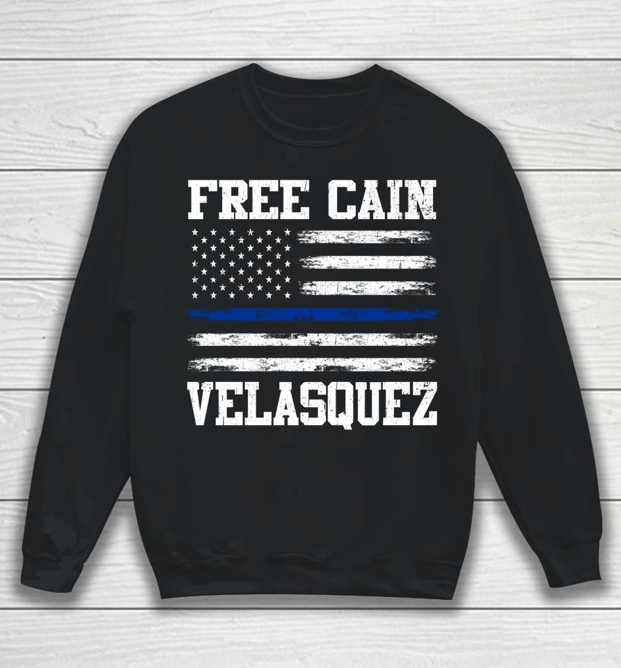 Free Cain Velasquez Flag Usa Vintage Sweatshirt