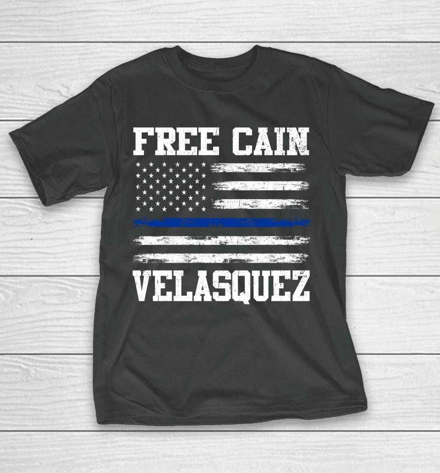 Free Cain Velasquez Flag Usa Vintage T-Shirt