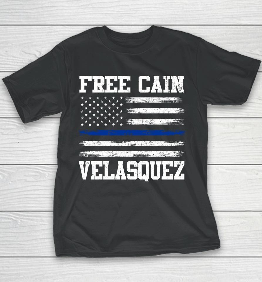 Free Cain Velasquez Flag Usa Vintage Youth T-Shirt