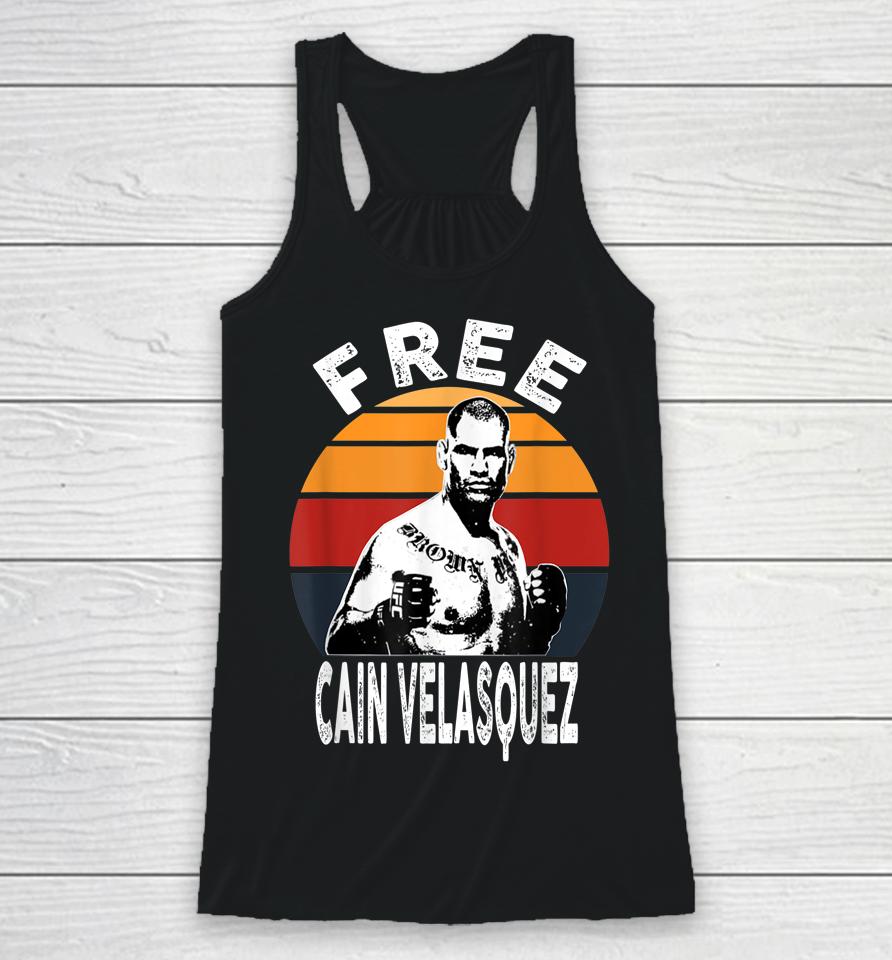 Free Cain Velasquez Retro Vintage Racerback Tank
