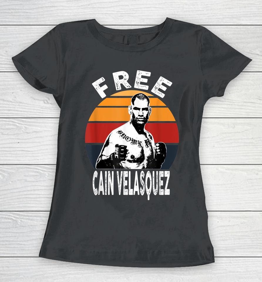 Free Cain Velasquez Retro Vintage Women T-Shirt