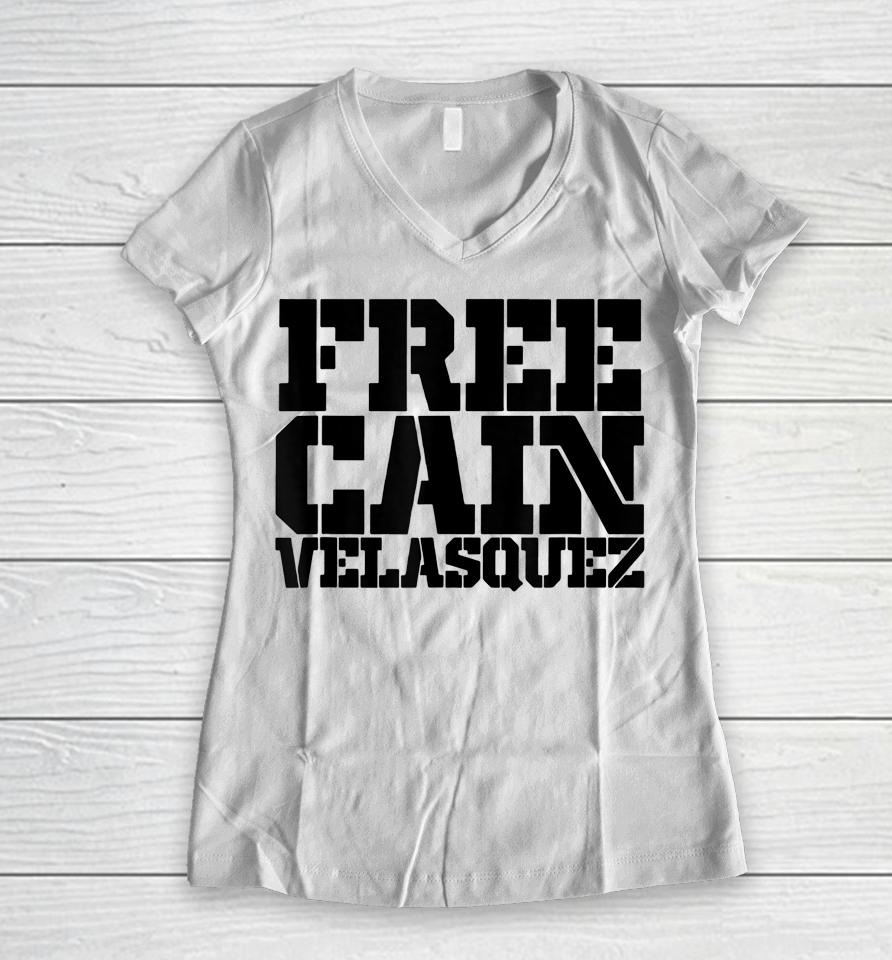 Free Cain Velasquez Women V-Neck T-Shirt