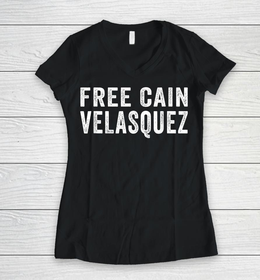 Free Cain Velasquez Women V-Neck T-Shirt