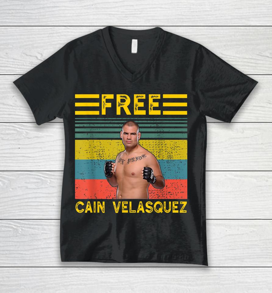 Free Cain Velasquez Vintage Unisex V-Neck T-Shirt