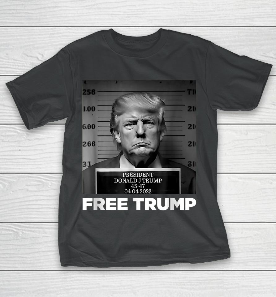 Free Donald Trump Mug Shot T-Shirt