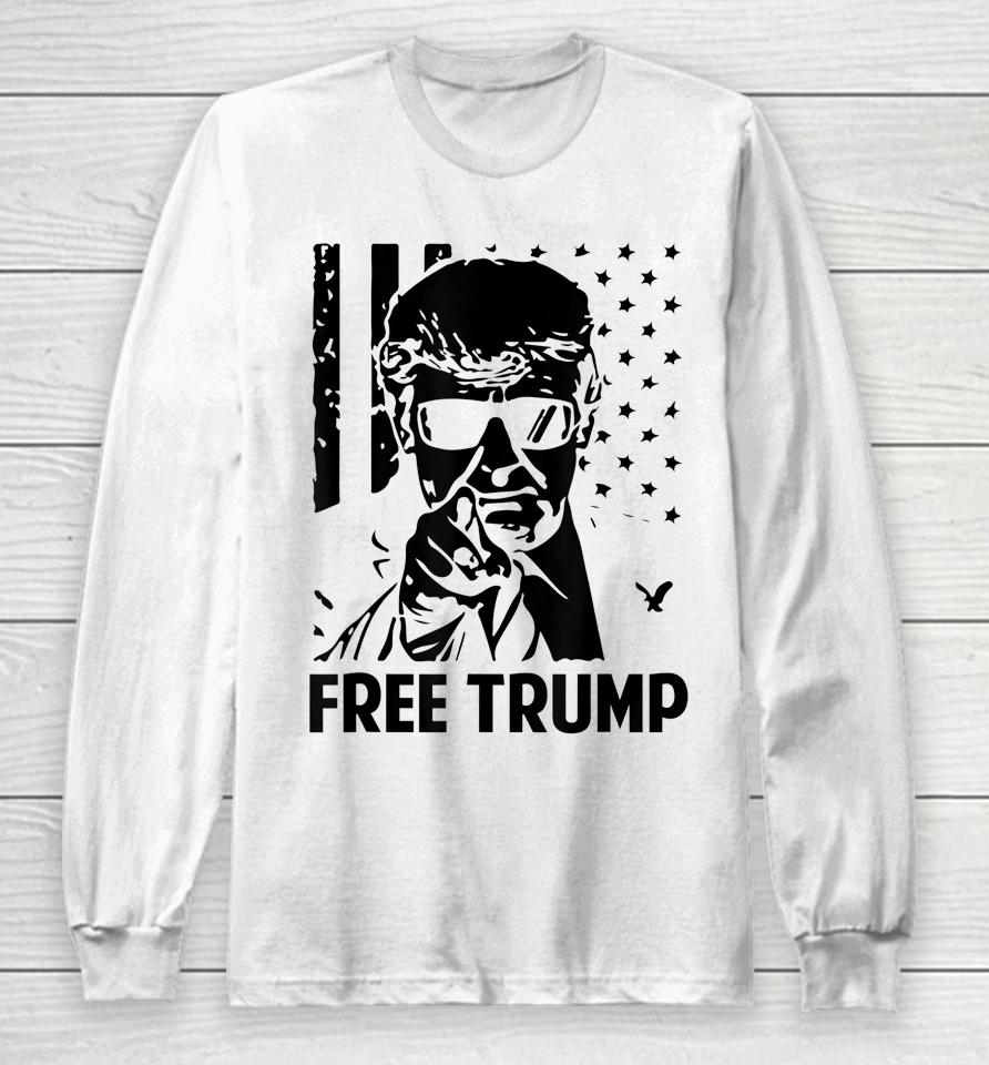 Free Donald Trump Republican Support Long Sleeve T-Shirt