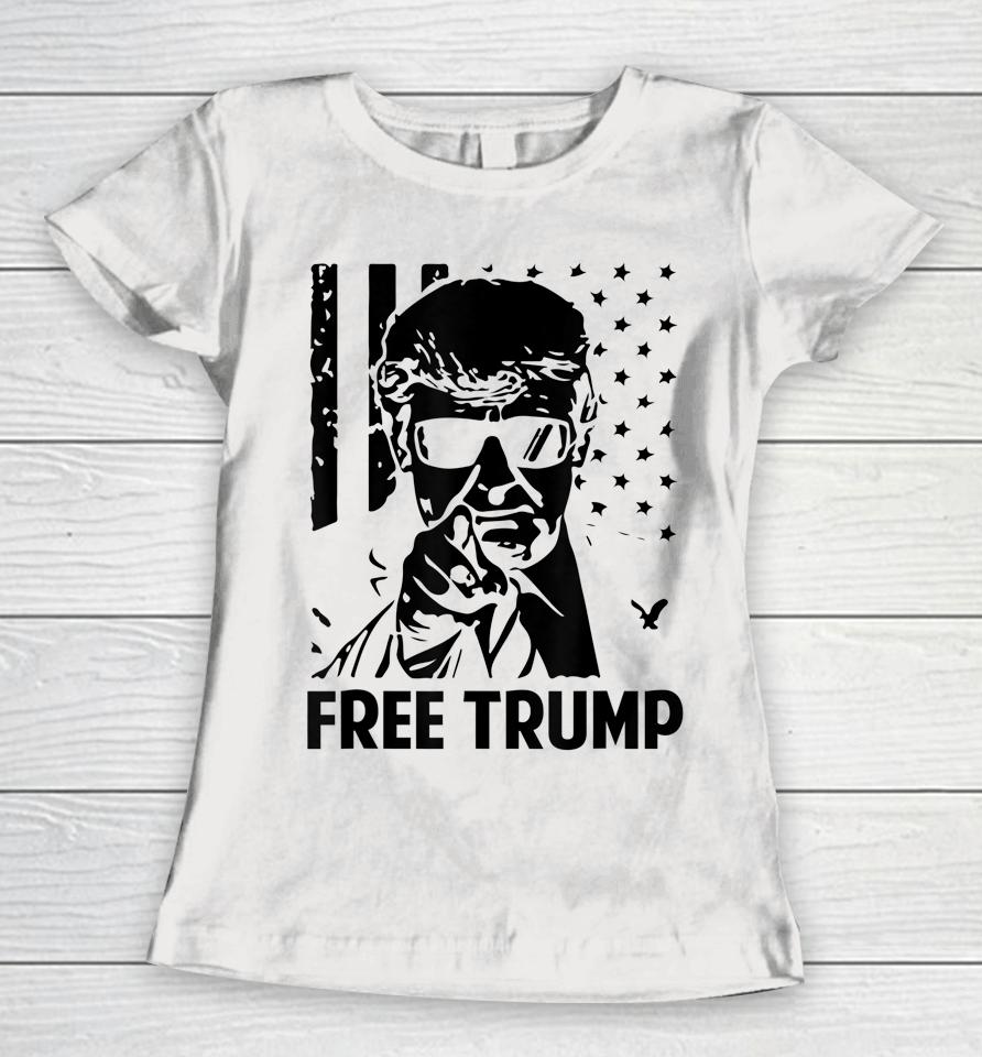 Free Donald Trump Republican Support Women T-Shirt