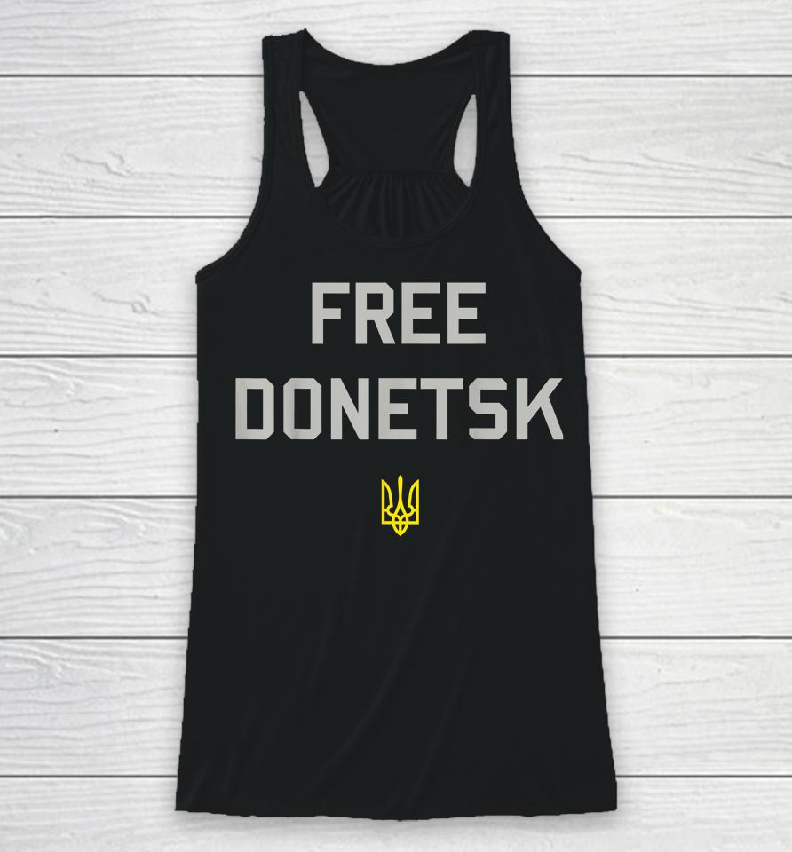 Free Donetsk Ukraine Racerback Tank