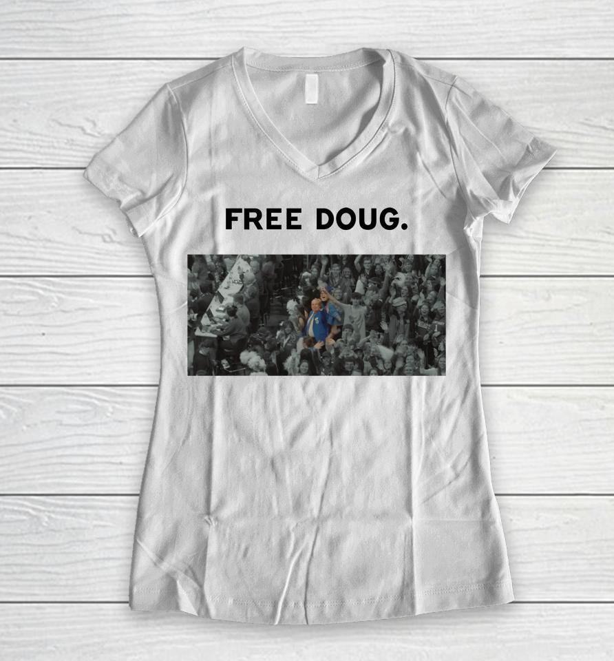 Free Doug Women V-Neck T-Shirt