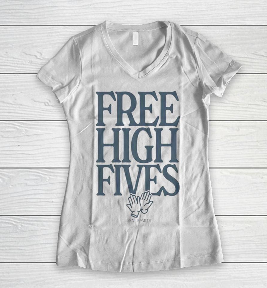 Free High Fives Tanner Smith Women V-Neck T-Shirt