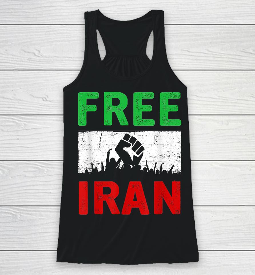Free Iran Stand With The Women Of Iran Racerback Tank