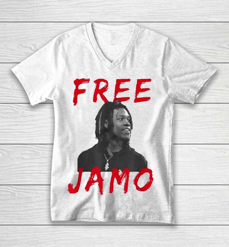 Free Jamo Shirt Support Jameson Williams Unisex V-Neck T-Shirt