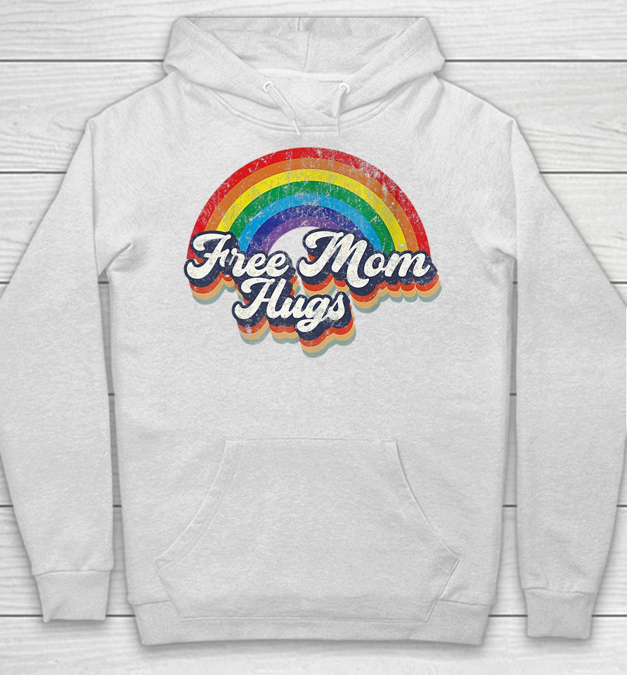 Free Mom Hugs Rainbow Heart Lgbt Flag Lgbt Pride Month Hoodie