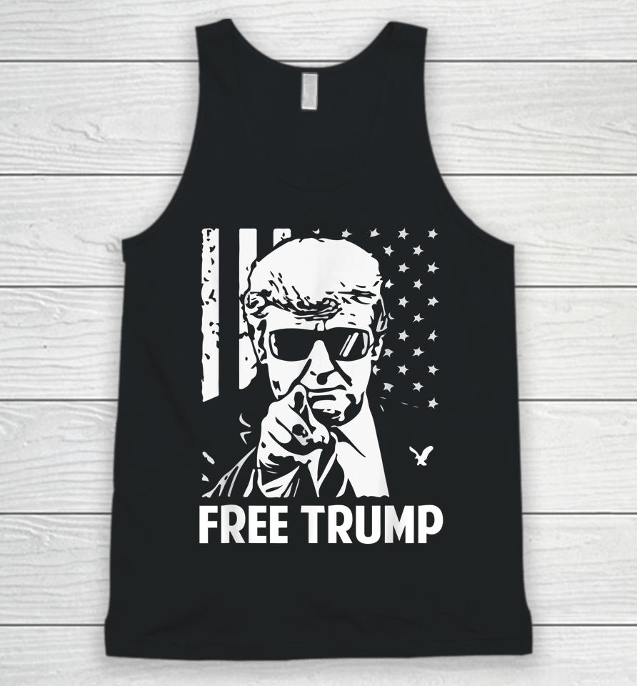 Free Trump T-Shirt Free Donald Trump Republican Support Unisex Tank Top