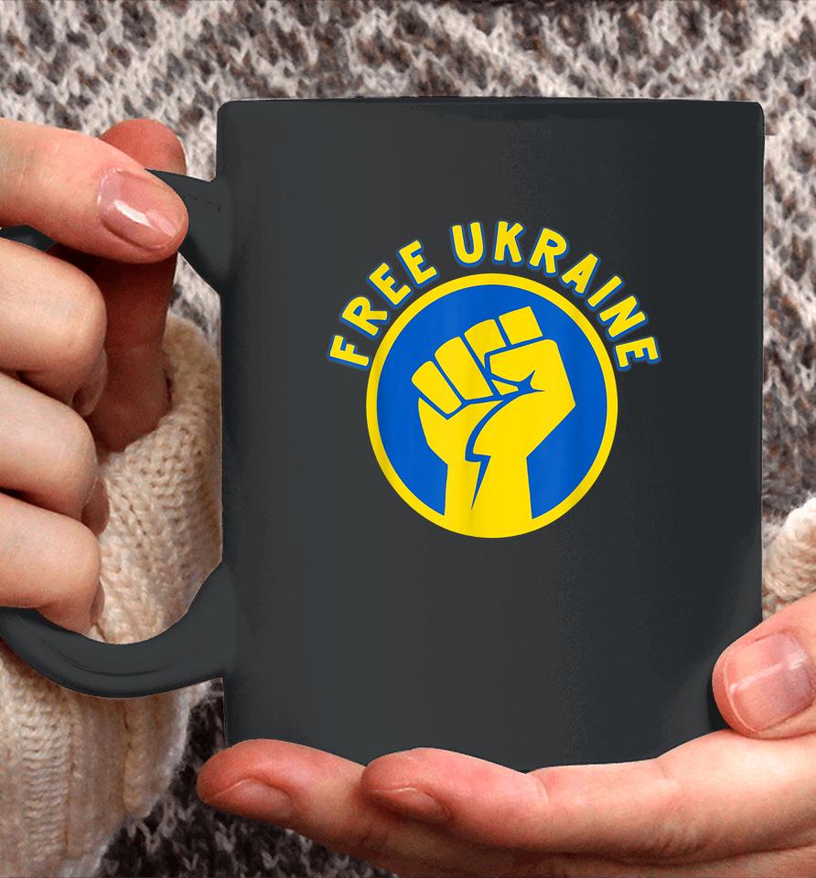 Free Ukraine Fist Hand Coffee Mug