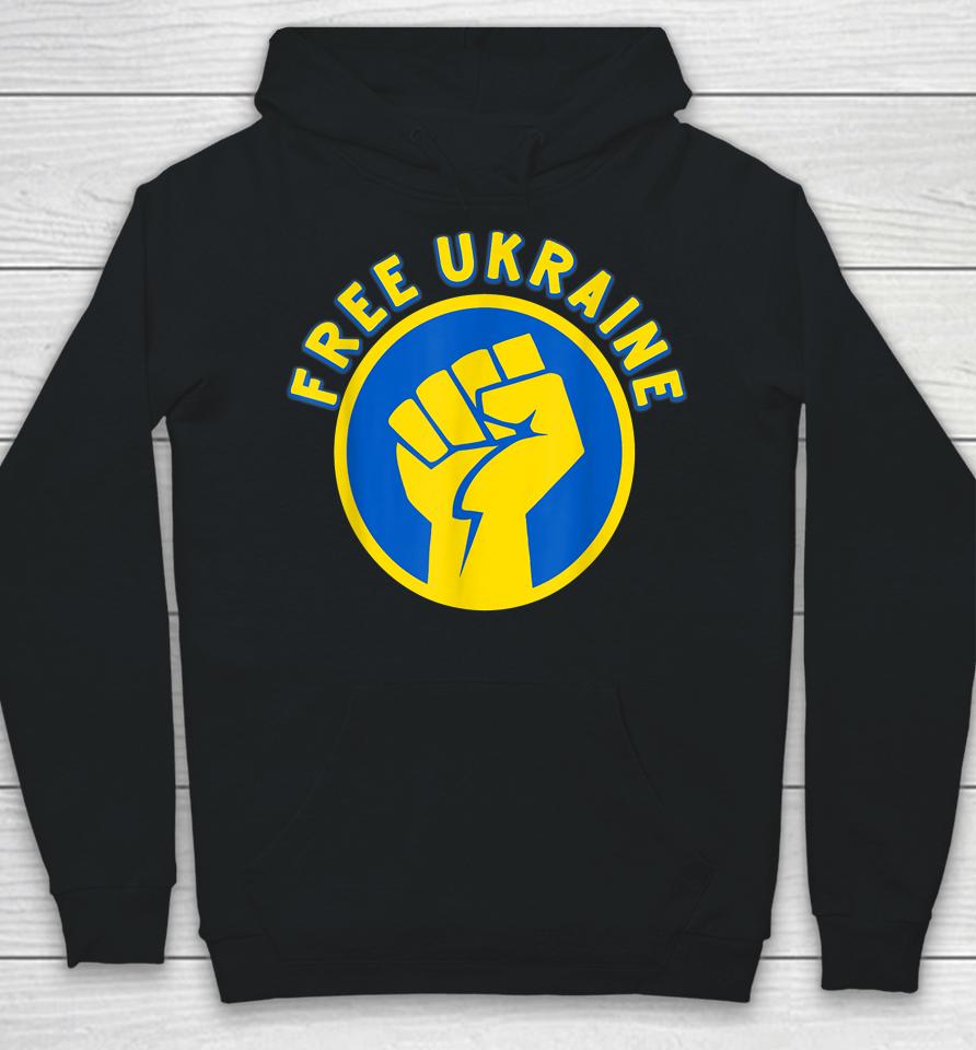 Free Ukraine Fist Hand Hoodie