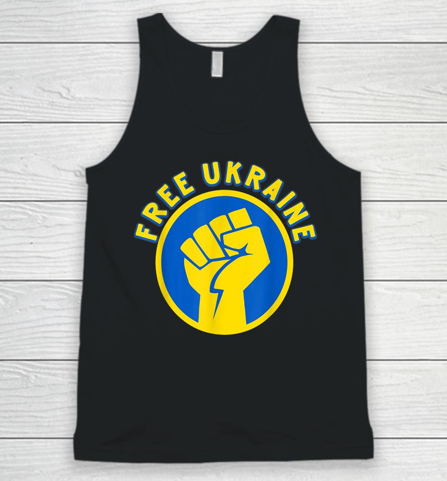 Free Ukraine Fist Hand Unisex Tank Top