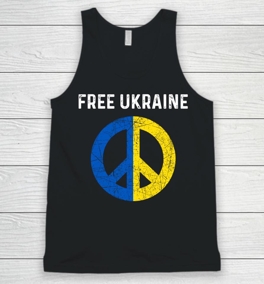 Free Ukraine I Stand With Ukraine Support Ukraine Unisex Tank Top