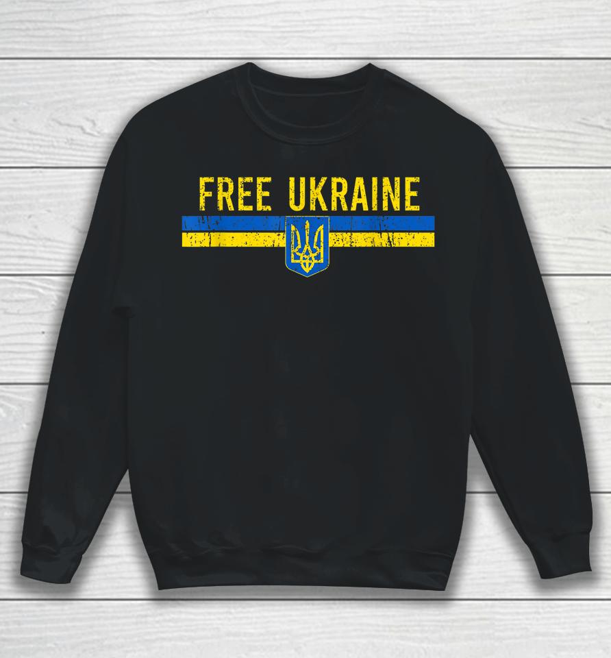 Free Ukraine Vintage Sweatshirt