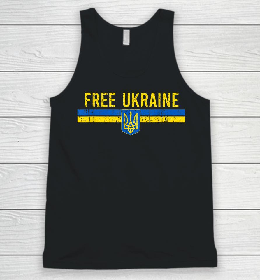 Free Ukraine Vintage Unisex Tank Top