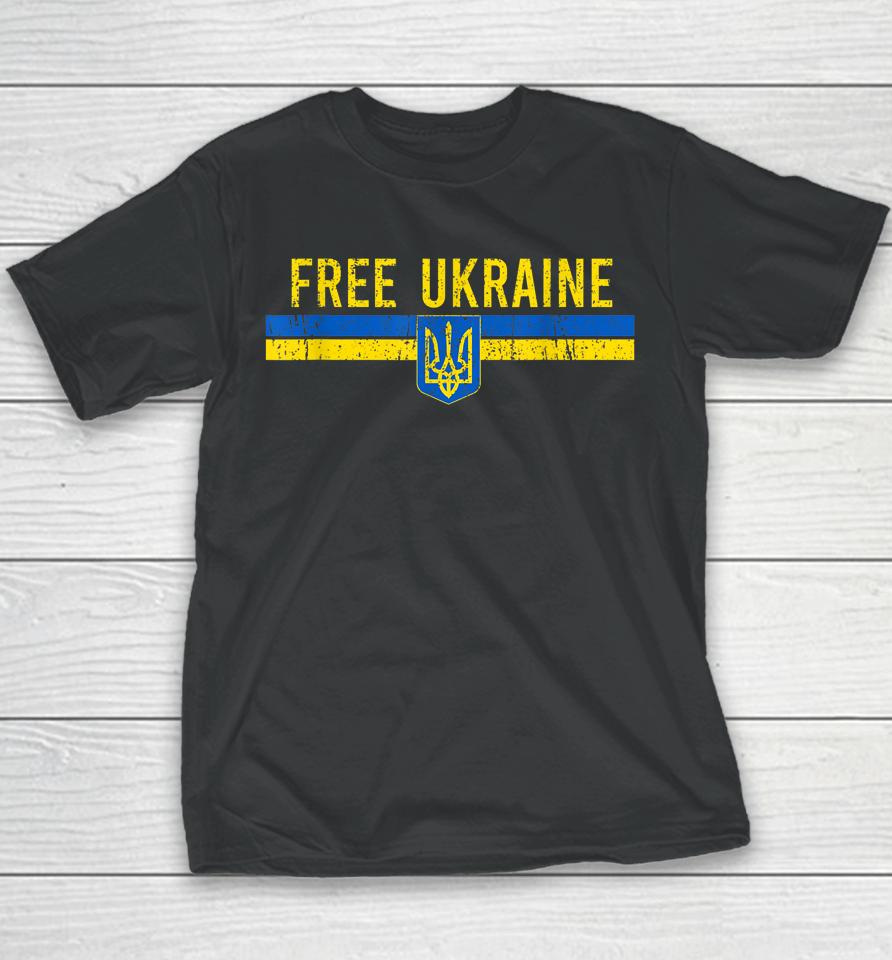 Free Ukraine Vintage Youth T-Shirt