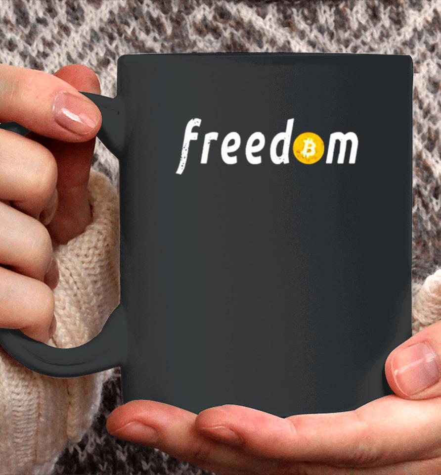 Freedom Bitcoin Vintage Coffee Mug